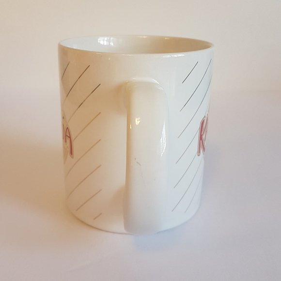 Set of 2 Vintage Kahlua Liqueur Mugs Teacups White Red Gold Kahlua Coffee Mugs - Picture 6 of 16